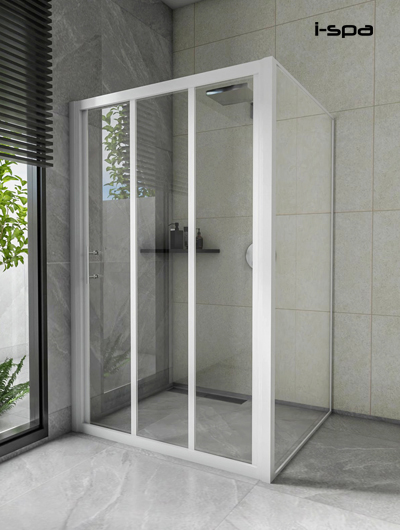 ฉากกั้นอาบน้ำ, ตู้อาบน้ำ, กระจกกั้นห้องน้ำ แบบมีเฟรม รุ่น Ultra Slide