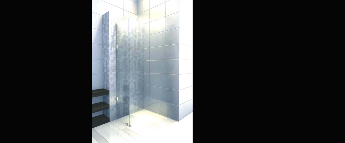 ฉากกั้นอาบน้ำ ตู้อาบน้ำ กระจกกั้นห้องน้ำ รุ่น Sphere-Fix